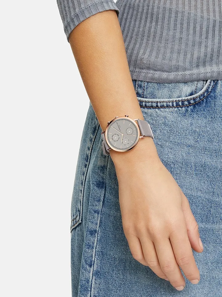 Chronograph in Grau/ Roségold
