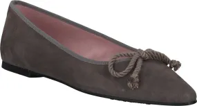 Damen-Ballerinas aus Leder 103222968055 (Braun)