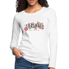 Frauen Awesome Premium Langarmshirt
