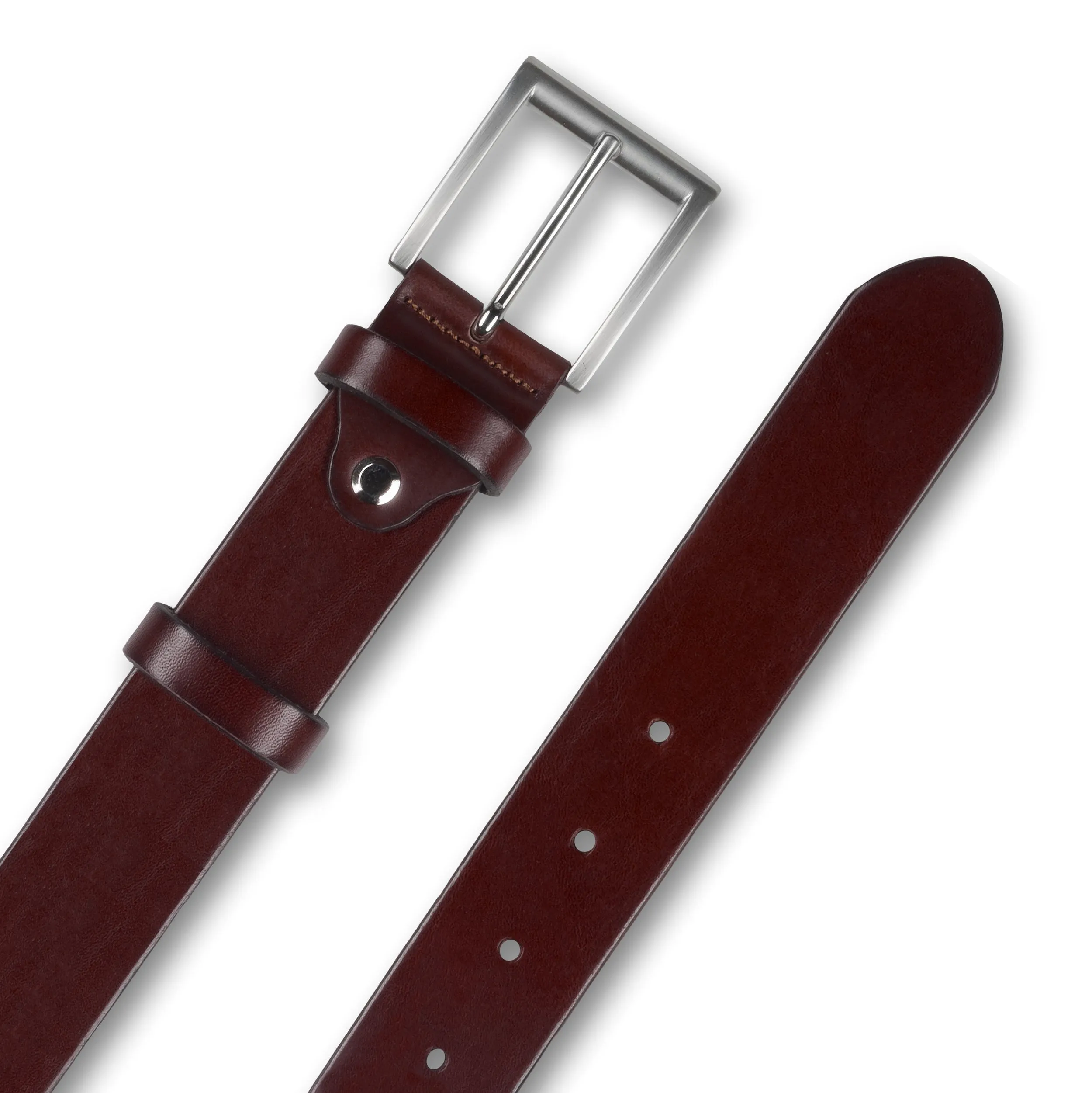 Ledergürtel rotbraun 3,5 cm breit