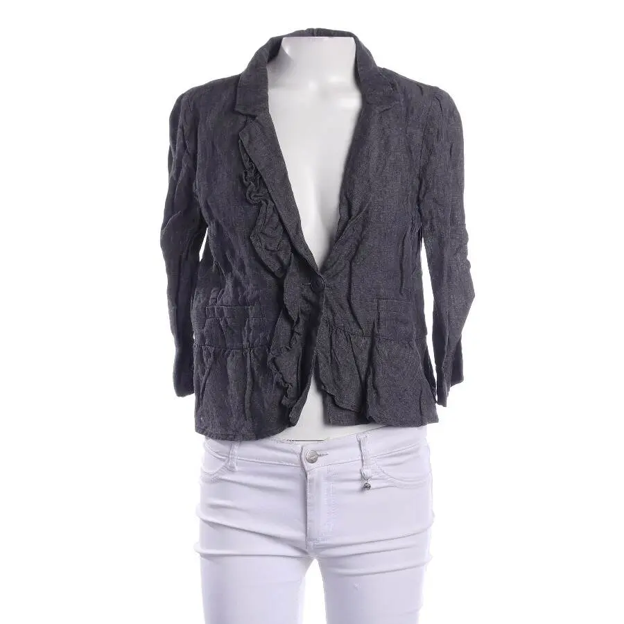 Leinenblazer S Grau