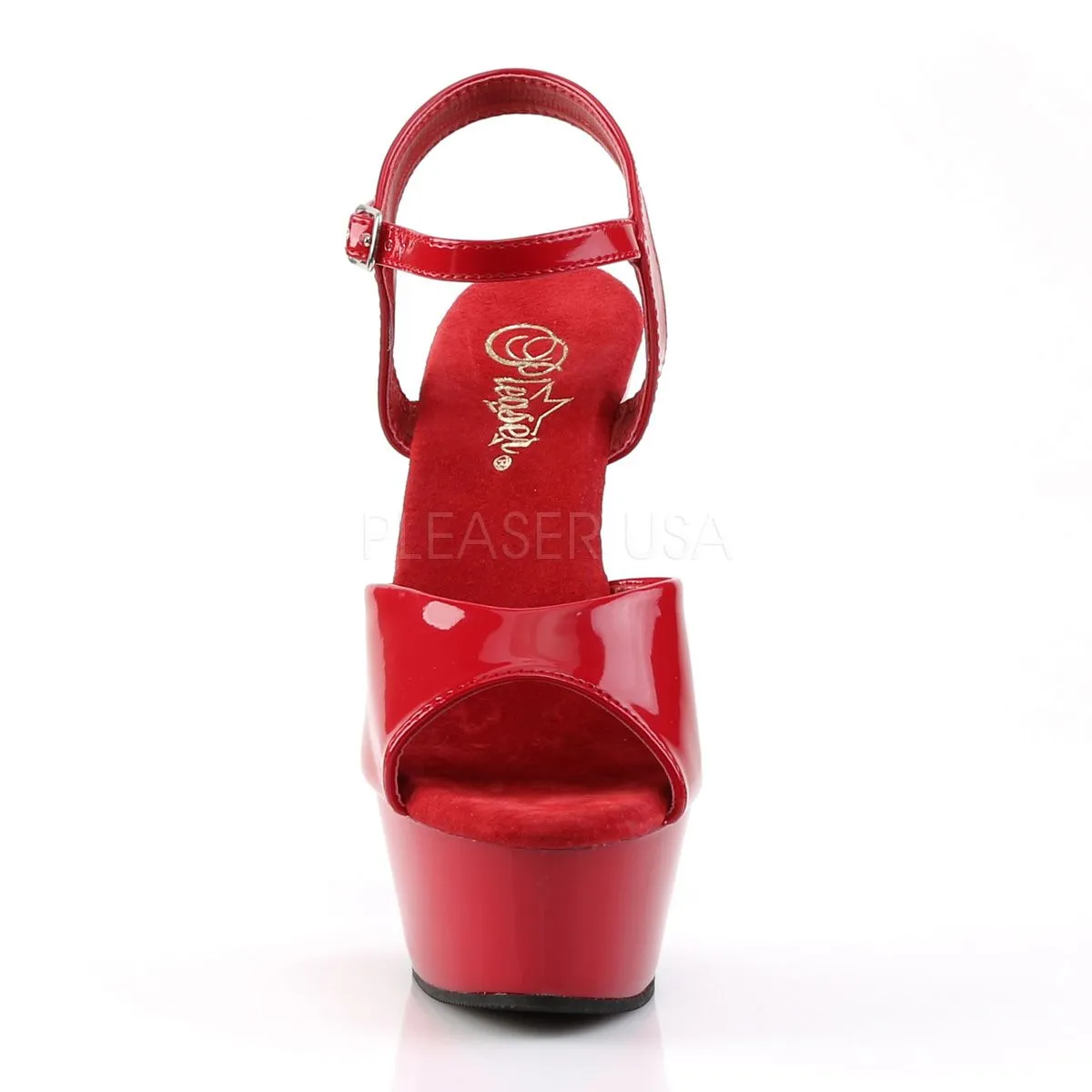 Plateau Sandalette rot Lack KISS-209 Sale