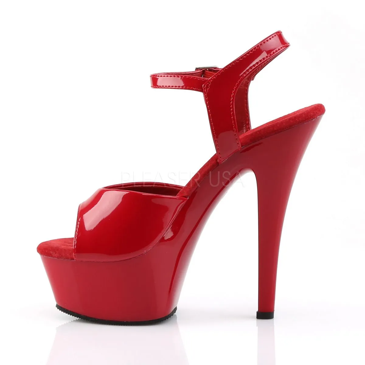 Plateau Sandalette rot Lack KISS-209 Sale