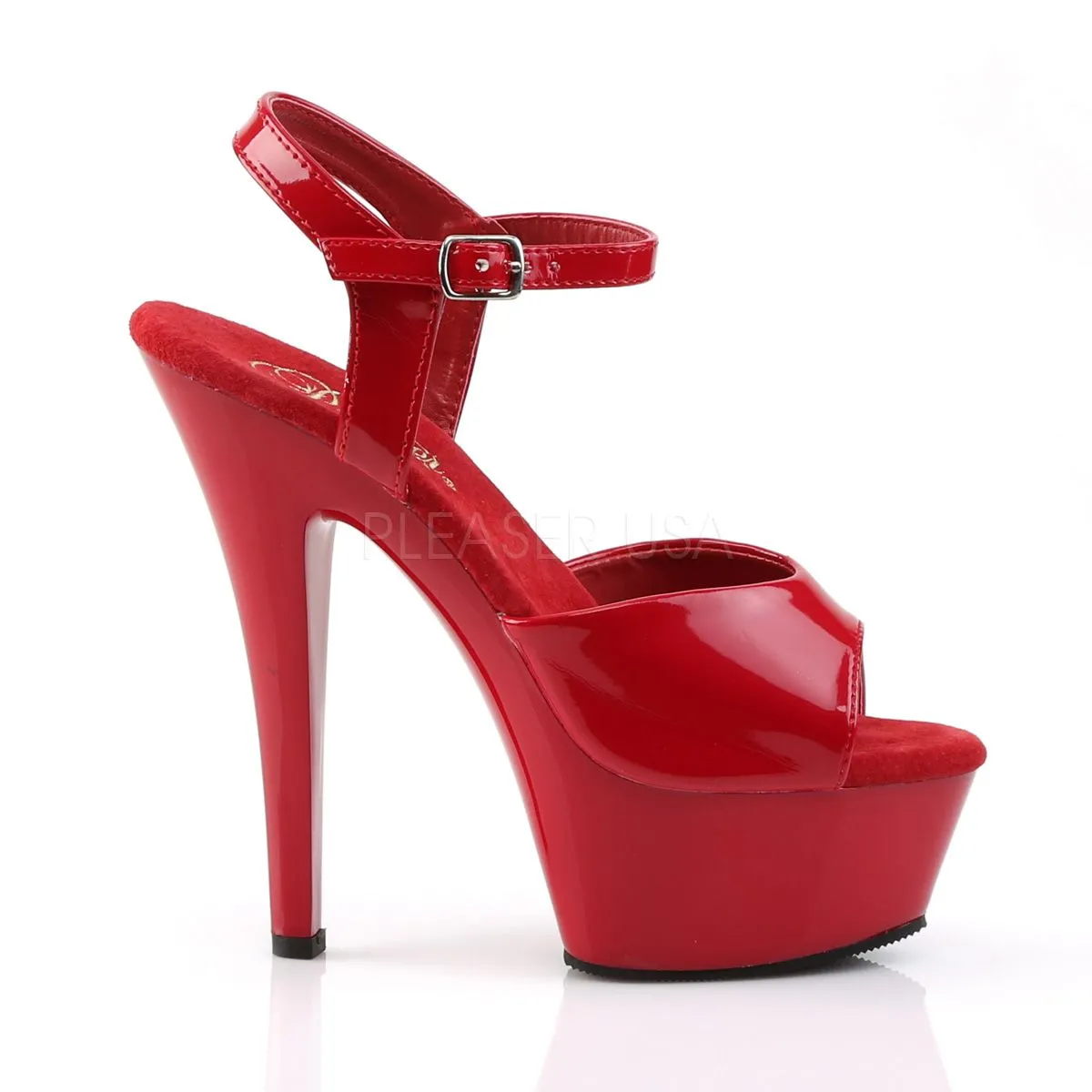 Plateau Sandalette rot Lack KISS-209 Sale
