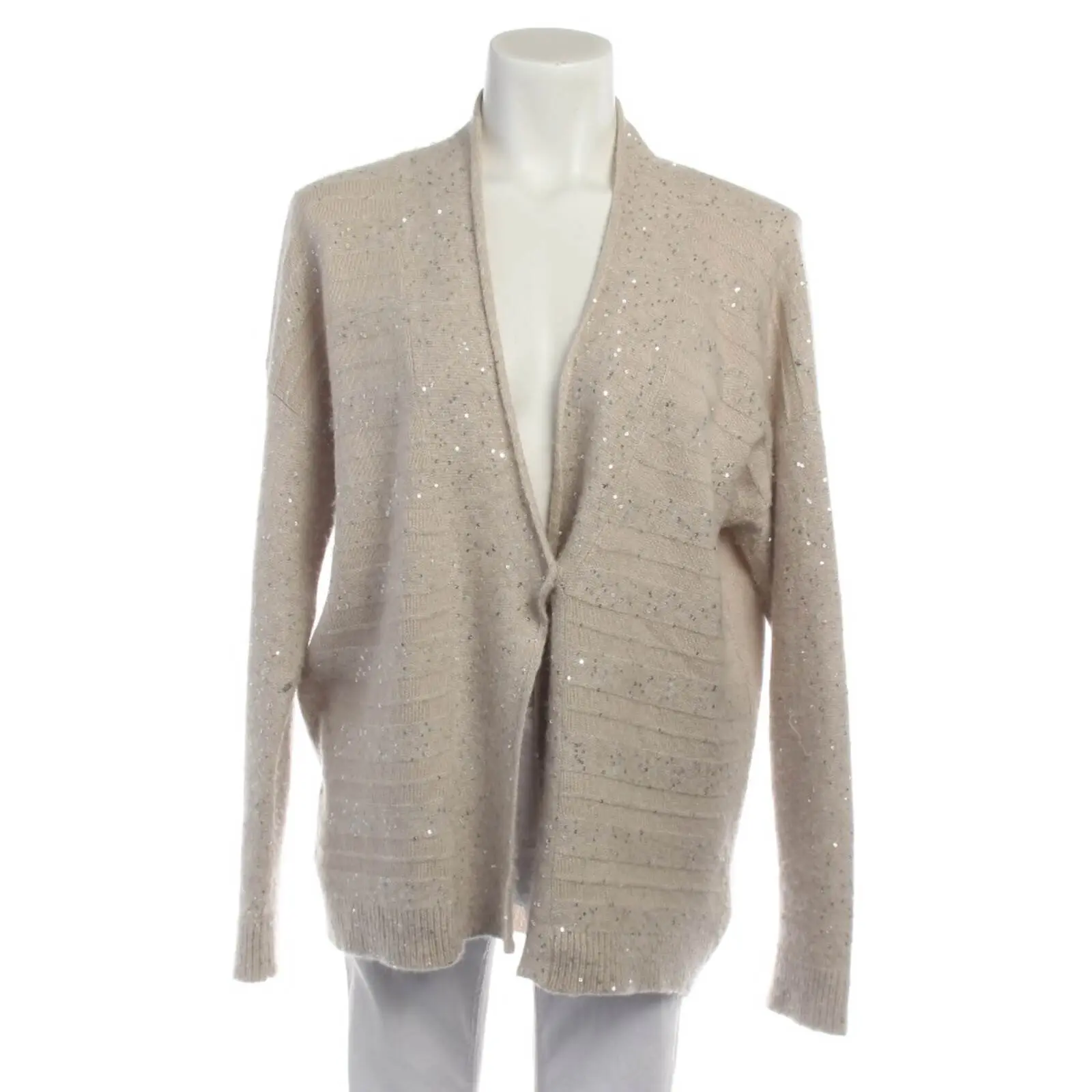 Strickjacke M Beige