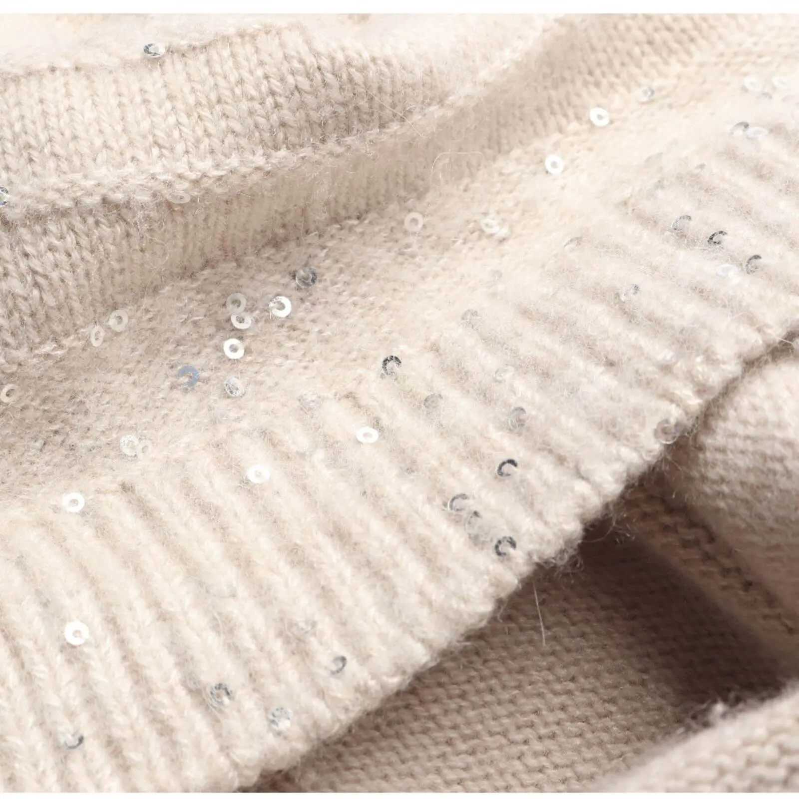 Strickjacke M Beige
