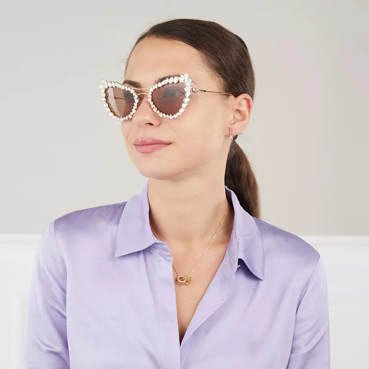   Swarovski  0SK7011 Gold  Sonnenbrille 