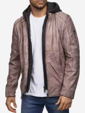 Tazzio Herren Two-in-One Style Lederjacke | Funktionaler Look