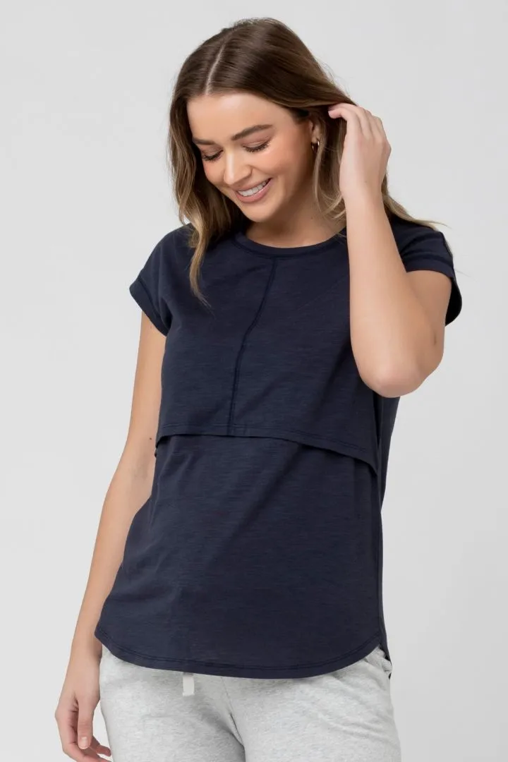 Umstands- und Still-T-Shirt navy