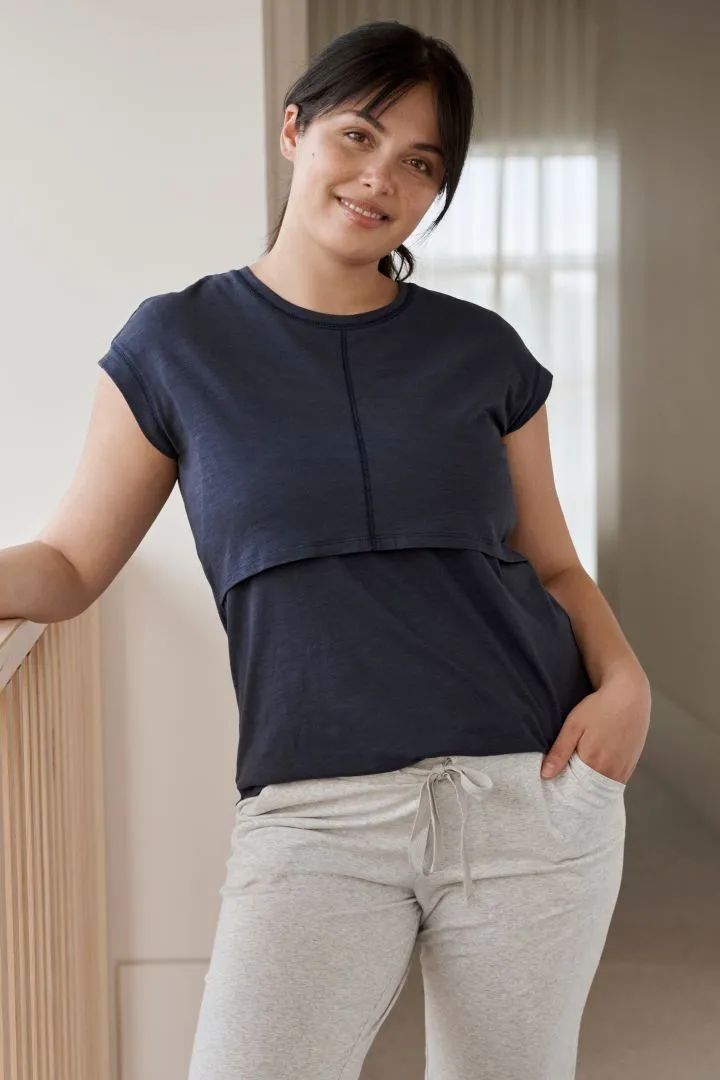 Umstands- und Still-T-Shirt navy